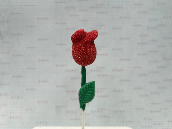 Valentine's Red Rose "Short Stem" Cake Pops (Pickup)