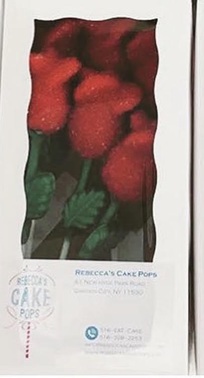 Valentine's Half Dozen Red Rose "Short Stem" Cake Pops (Pickup)